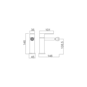 Valencia - Grifo bidé