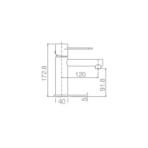 Milos Stick - Grifo lavabo