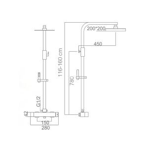 Fiyi - Barra de ducha