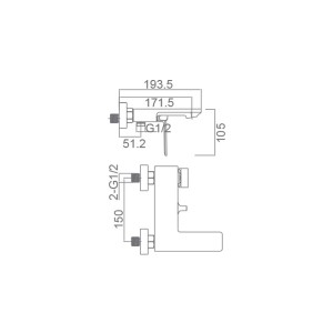 Fiyi - Grifería de bañera