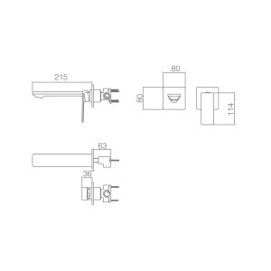 Fiyi - Lavabo empotrado