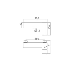 Valencia - Ducha a pared