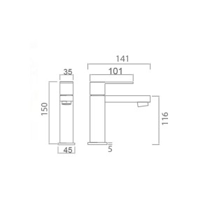 Valencia - Grifo lavabo