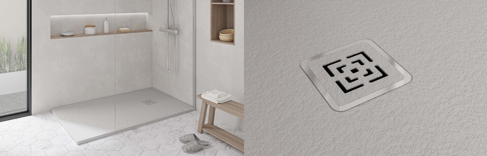 Plato de ducha de resina modelo Nilo