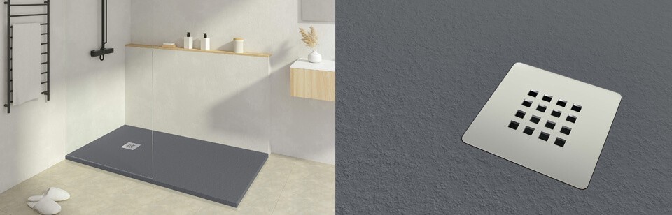 Plato de ducha de resina modelo Indo