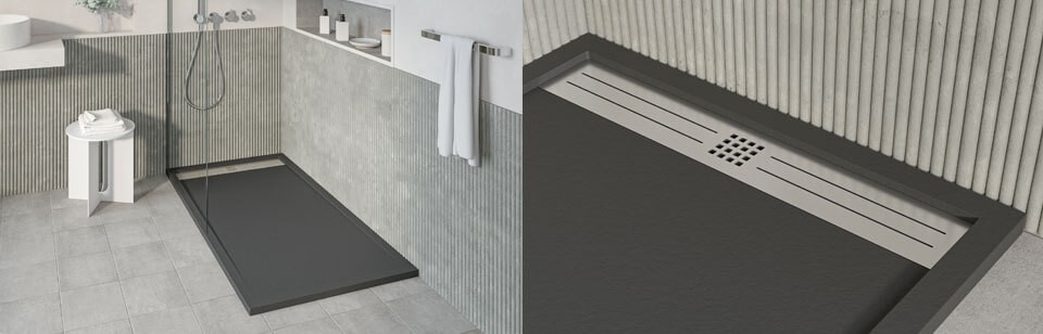 Plato de ducha de resina modelo Voiga